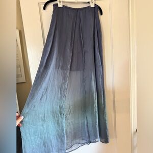 Elegant Ombre Blue Skirt